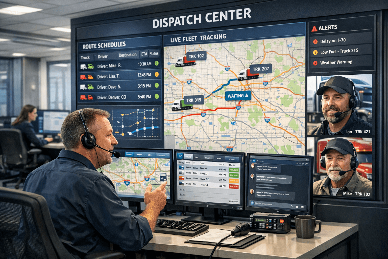 Truck dispatching services
