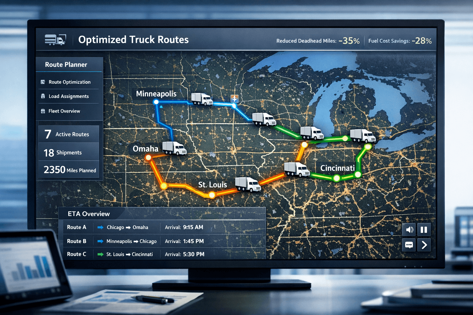 Route planning software